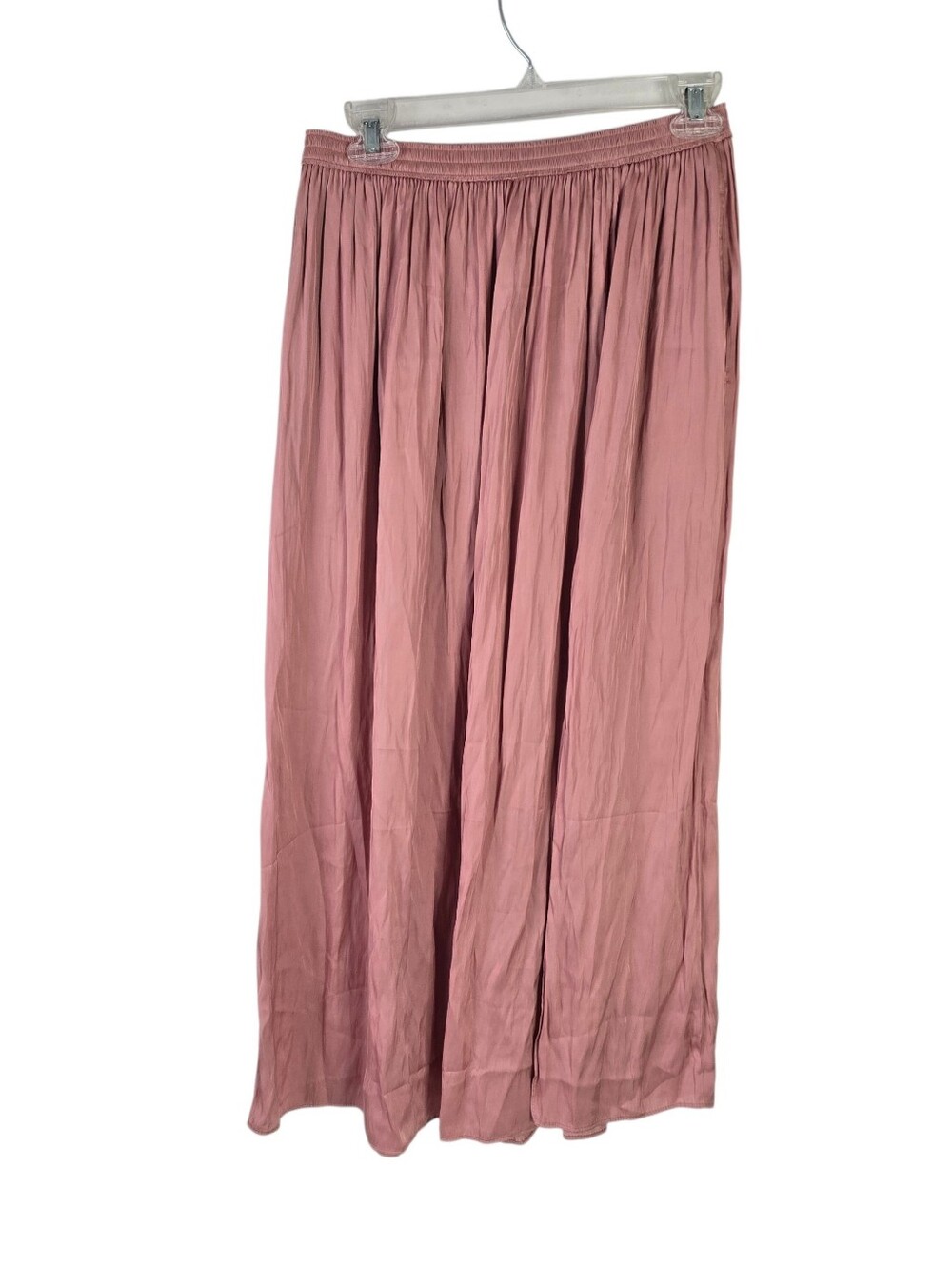 NWT J.Crew Side-Slit Featherweight Satin Maxi Skirt Clay Sand 2 BD520 Pale Pink